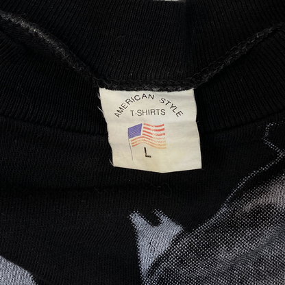 Digg It Thrift & Vintage black WWF Yokozuna vintage t-shirt size large tag detail
