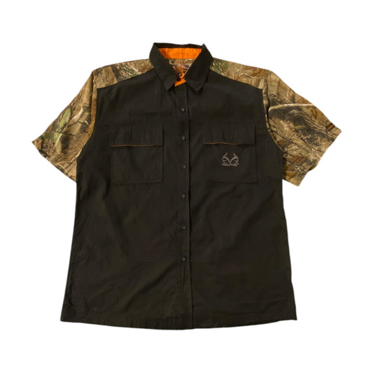 Realtree Black Button Up T-Shirt