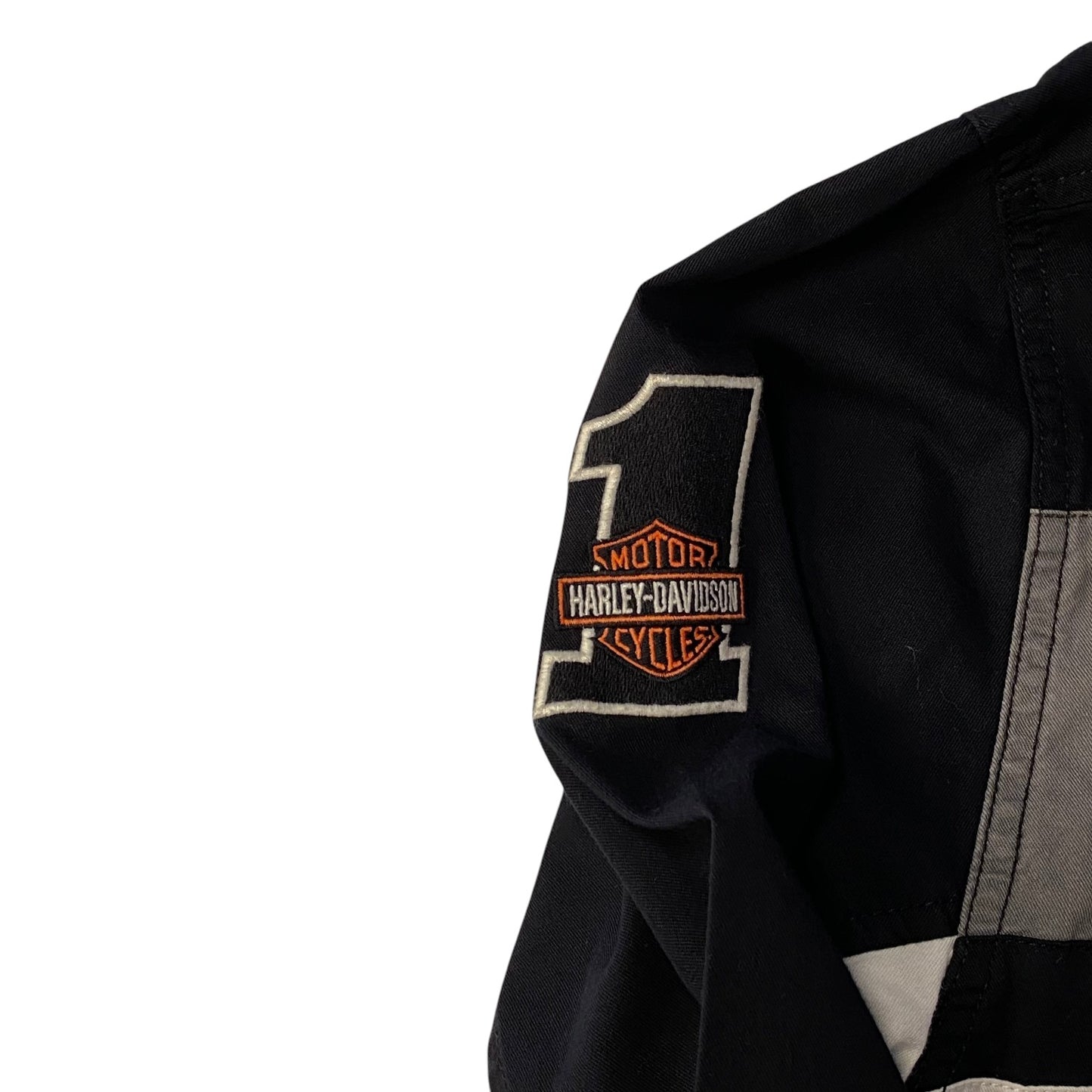 Harley Davidson White, Grey & Black Racing Shirt