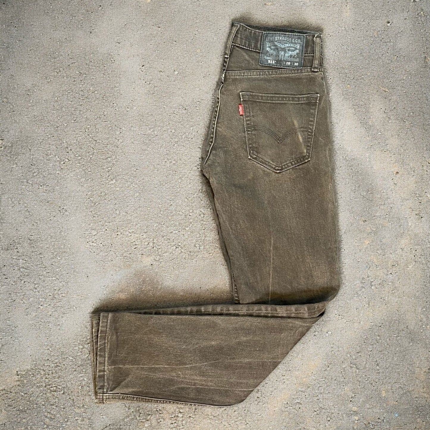 Levi's 501 Original Straight Fit Grey/Brown jeans