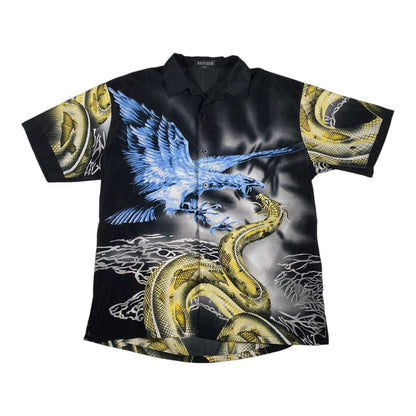 Y2K Brother Eagle vs Snake Button-Up Shirt