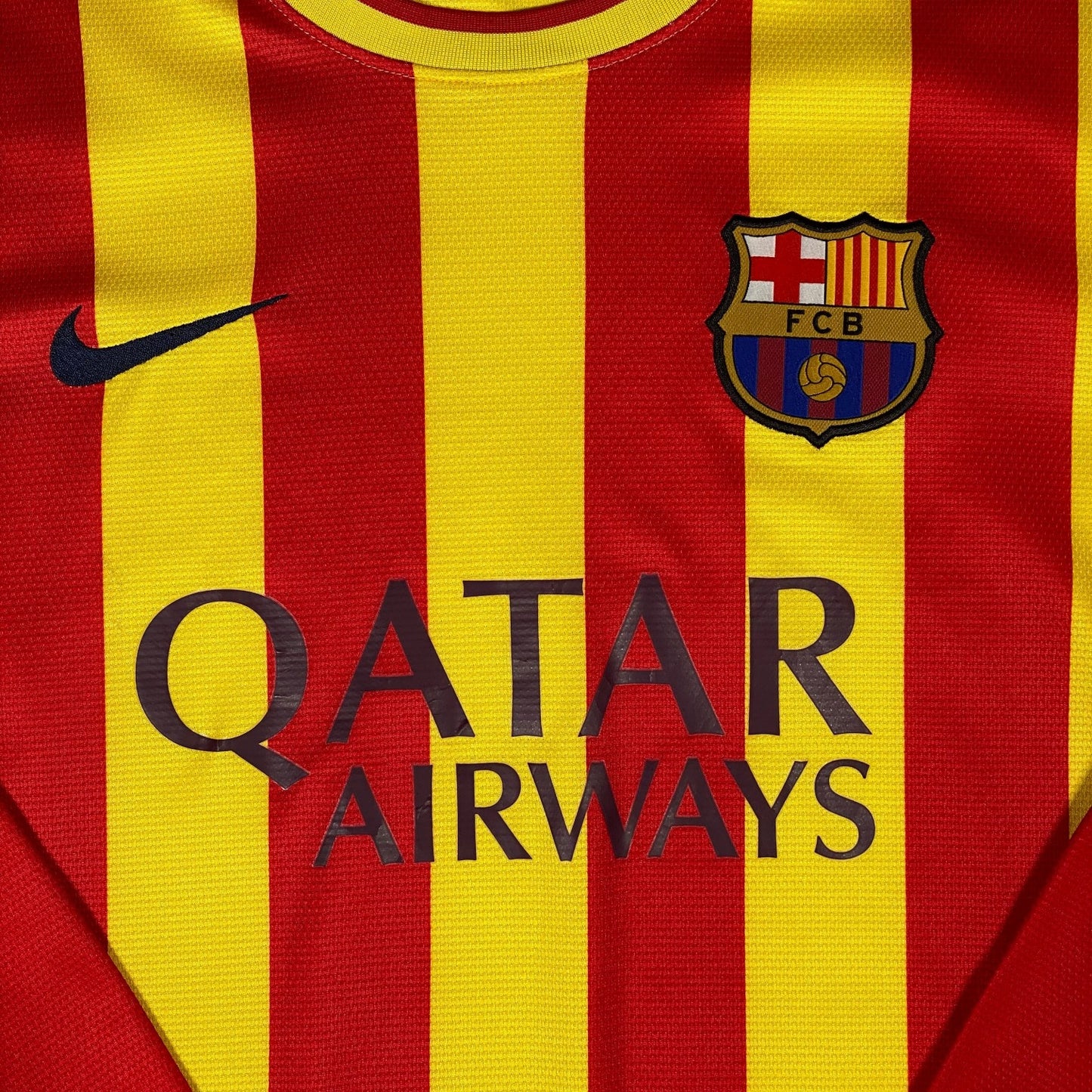 FC Barcelona 2013/14 Senyera Long-Sleeve Away Jersey