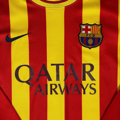 FC Barcelona 2013/14 Senyera Long-Sleeve Away Jersey
