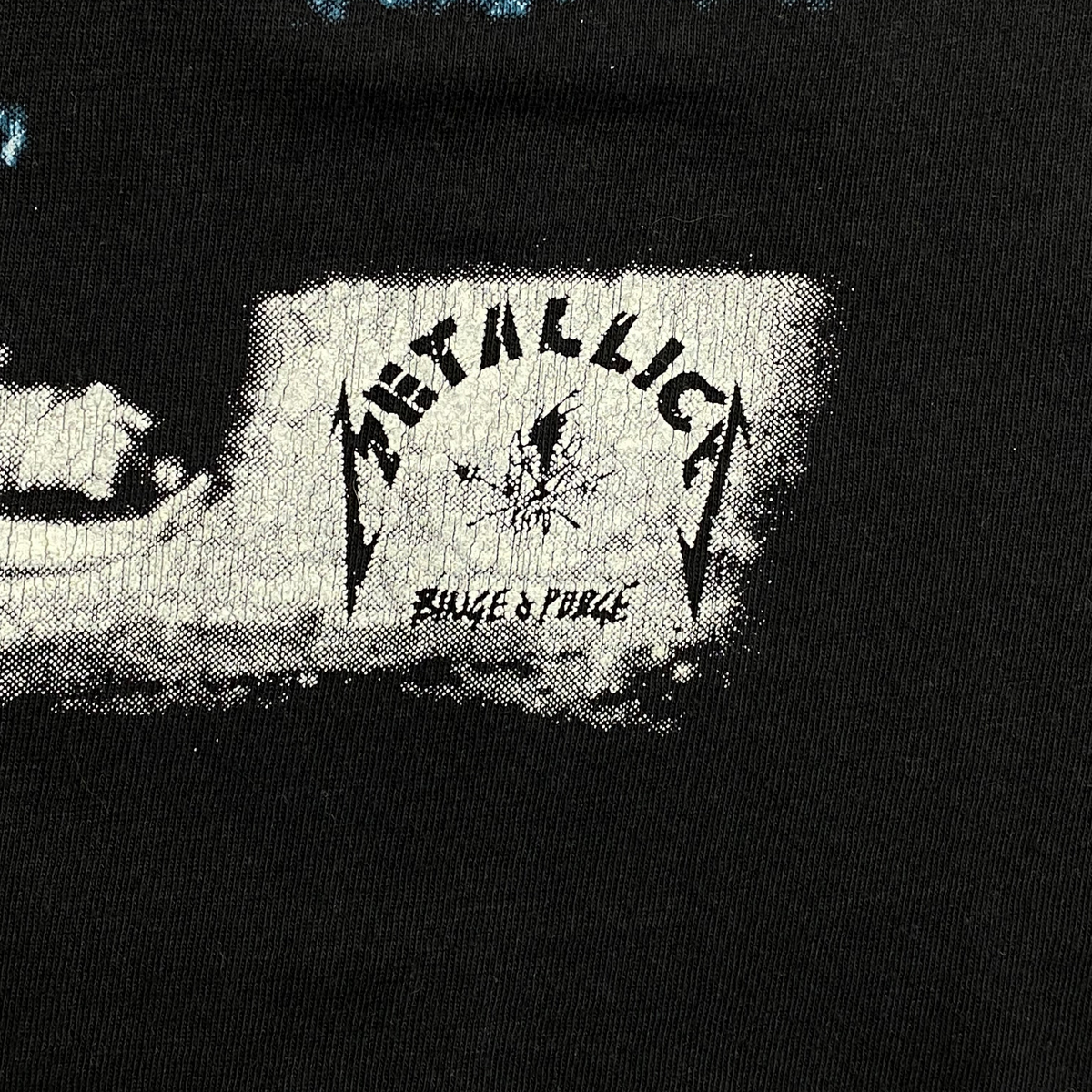Digg It Thrift & Vintage Metallica Garage Inc. faded black graphic band t-shirt with distressed print detail