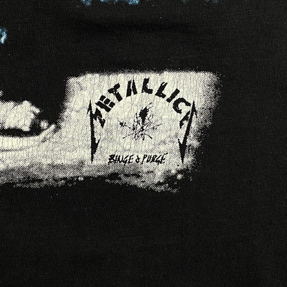 Digg It Thrift & Vintage Metallica Garage Inc. faded black graphic band t-shirt with distressed print detail