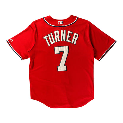Majestic MLB Washington Nationals Red Alternate Red Jersey