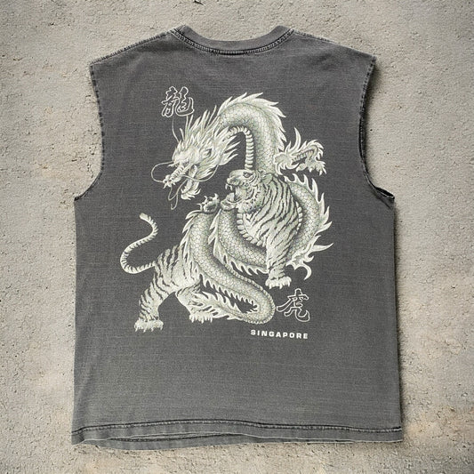 Hot Eagle Singapore Graphic sleeveless T-shirt