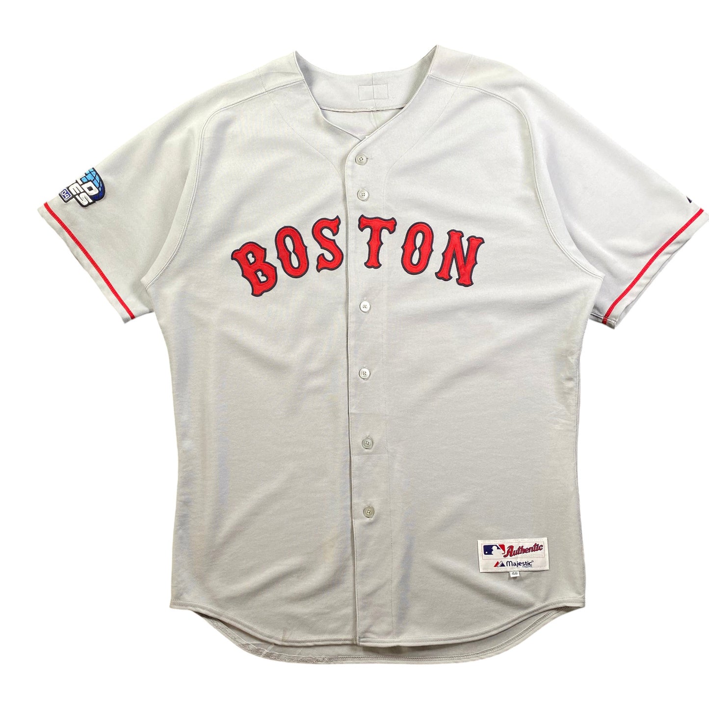 Majestic MLB Boston Red Sox Authentic Road Gray Jersey