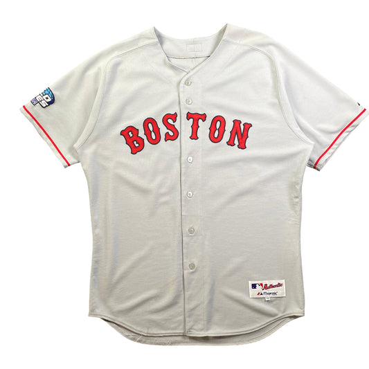Majestic MLB Boston Red Sox Authentic Road Gray Jersey