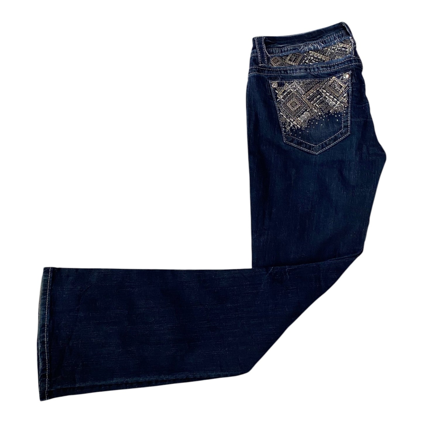 Wmns Miss Me Dark Wash Signature Boot Jeans