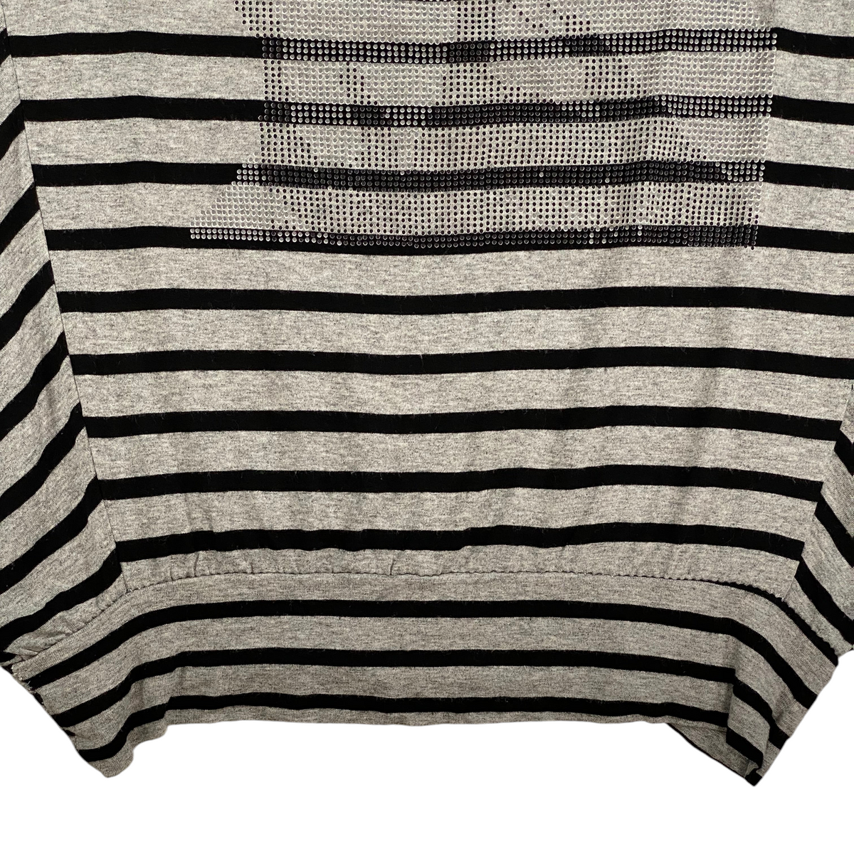 Marilyn Monroe Rhinestone Striped Batwing Top