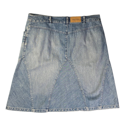 Southern Cotton Woman Light Denim Midi Skirt
