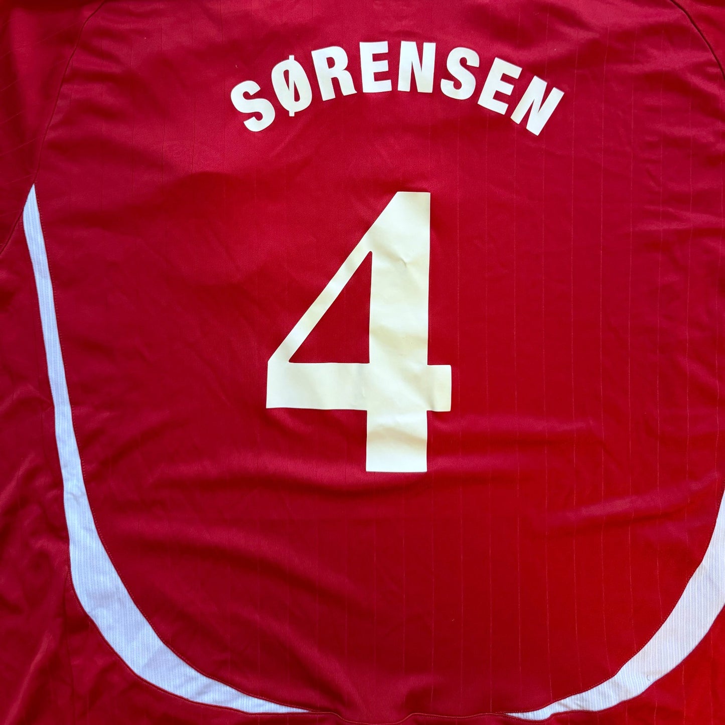2006/08 Adidas Denmark Home Jersey #4 Sørensen