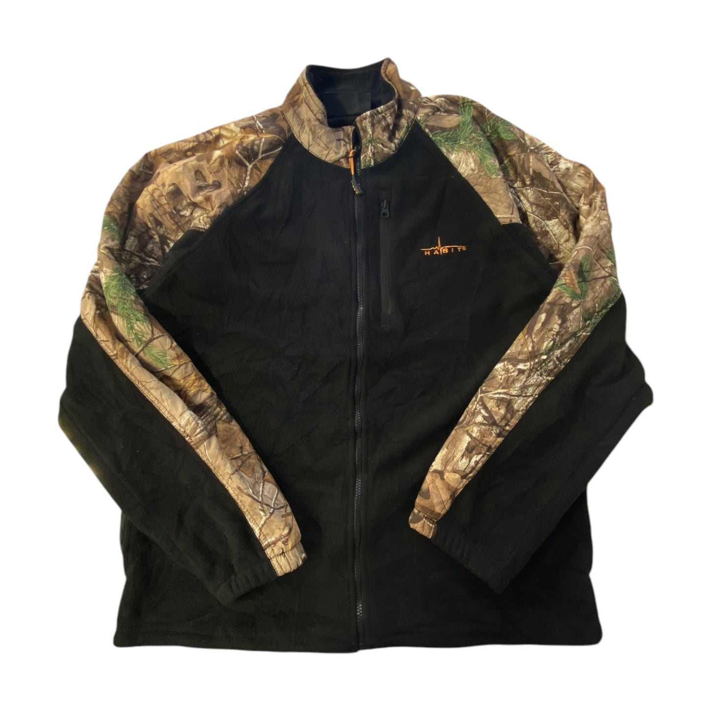 Realtree Habit Zip Up Black/Camo Jacket