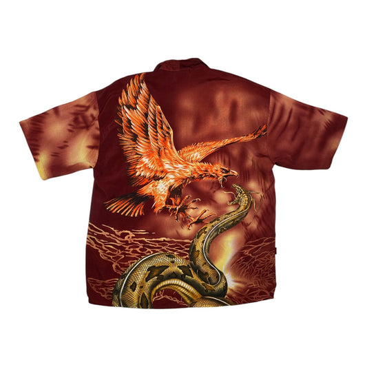 Y2K K's Dee Eagle vs Snake Button-Up Shirt