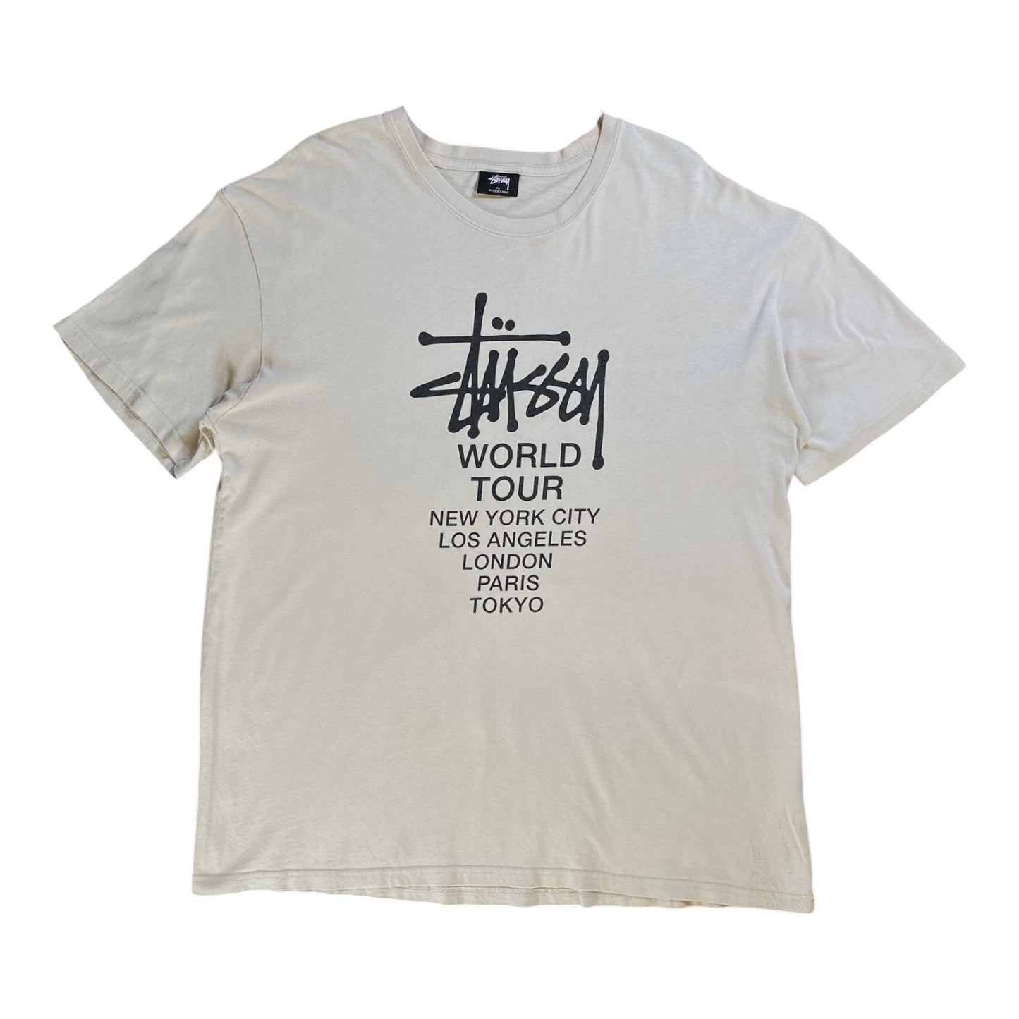 Stussy World Tour White Tee