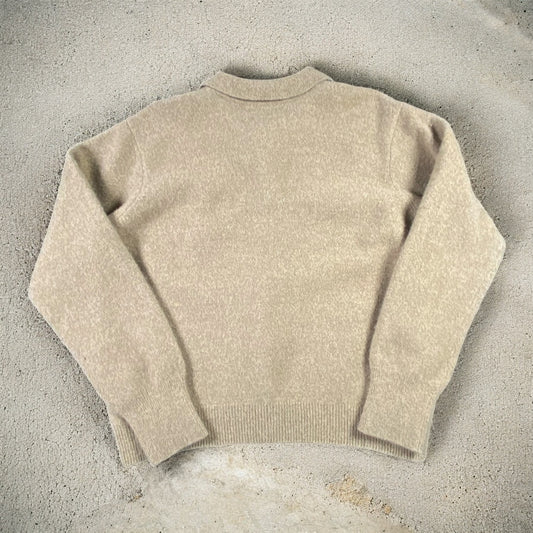 Polo Ralph Lauren Lambs wool Brown Sweater Dark Green Embroidered Logo