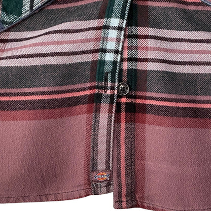 Dickies Women's Long Sleeve Plaid Flannel Shirt