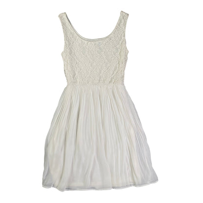 GirlXpress Floral Lace Wmns White Dress
