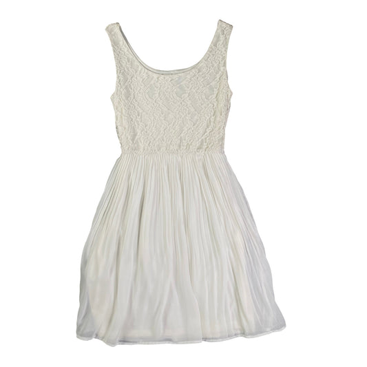 GirlXpress Floral Lace Wmns White Dress