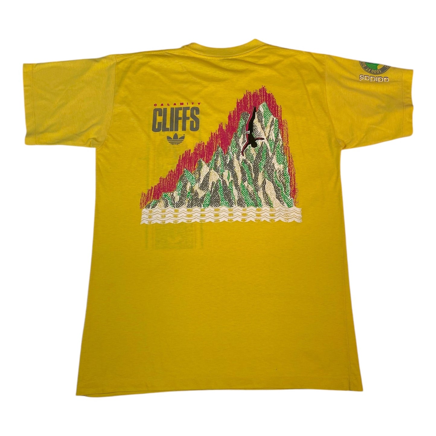 Vintage 80s/90s Adidas Calamity Cliffs Trefoil T-Shirt