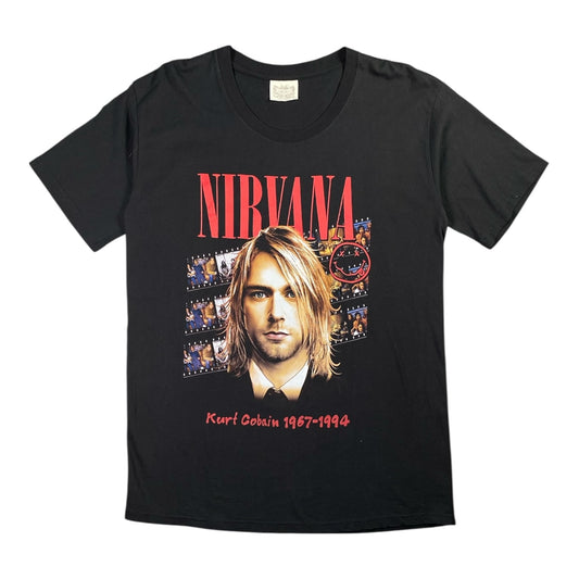 Nirvana Kurt Cobain 1967-1994 Memorial Black T-shirt