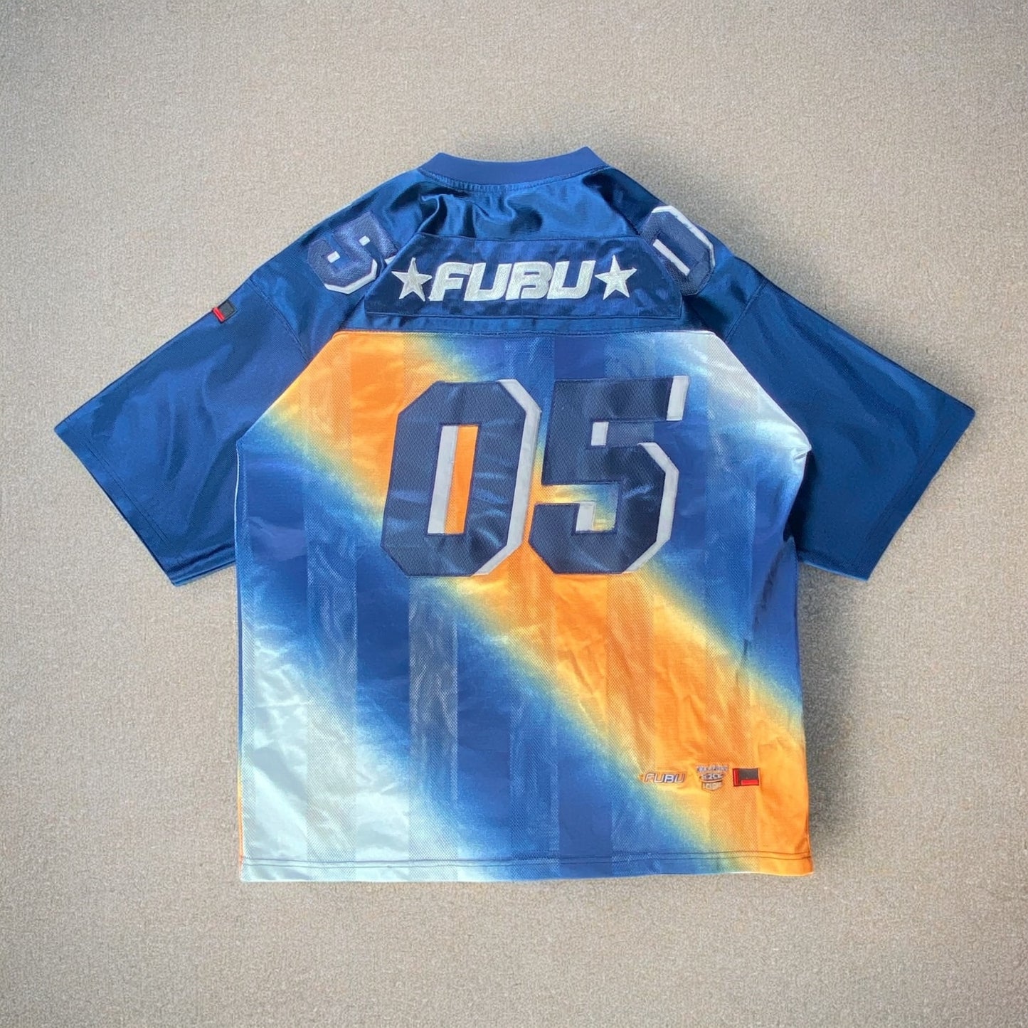 Vintage Fubu Sports Collection Blue Orange Jersey