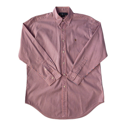 Ralph Lauren Yarmouth Pink & Blue Vertical Stripes Shirt