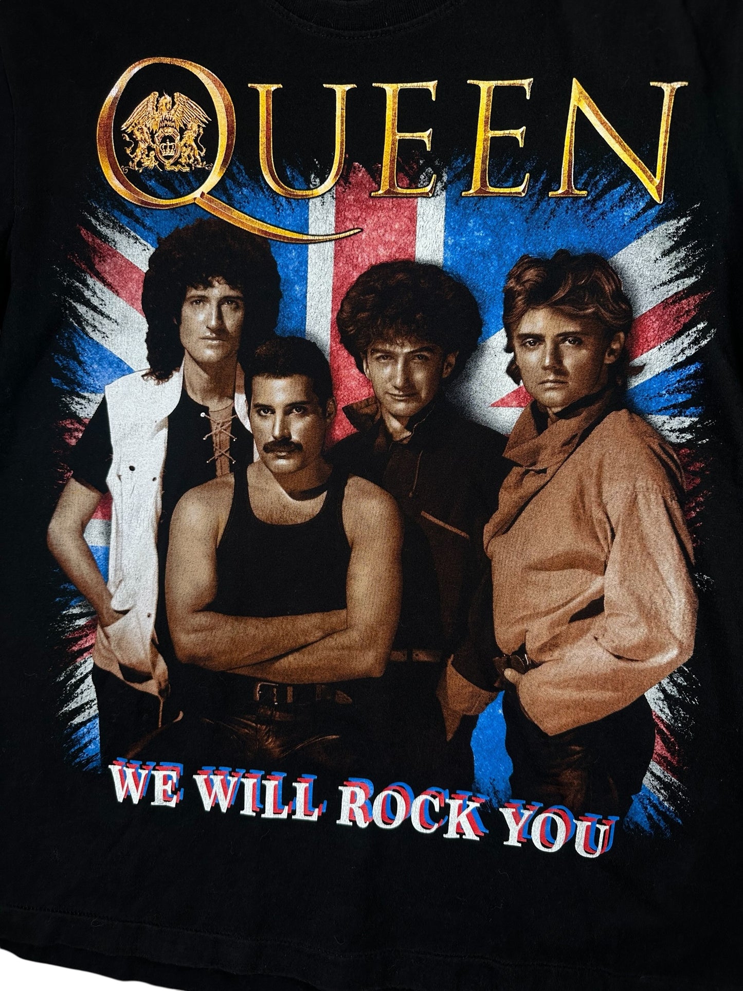Vintage Queen "We Will Rock You" Black Tee