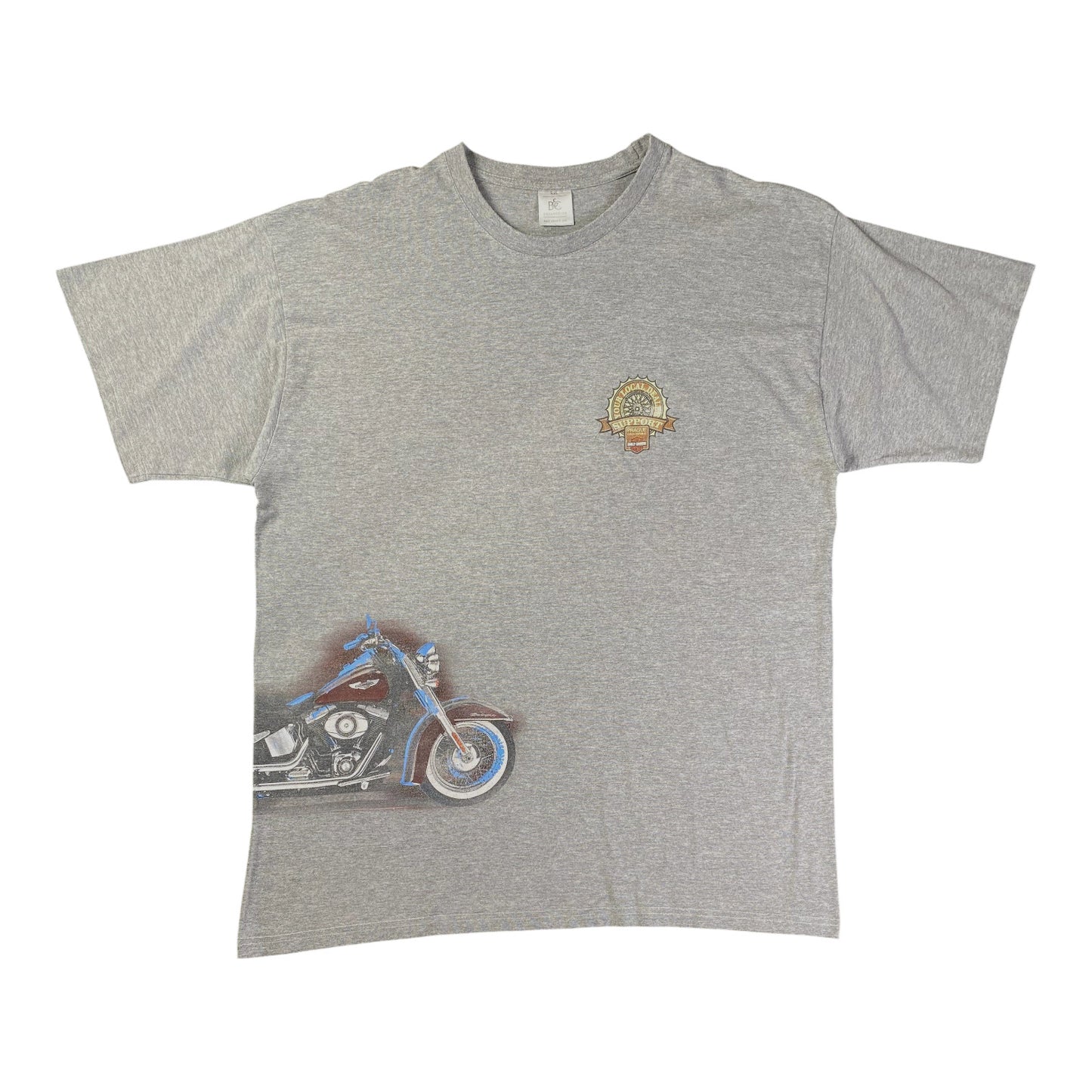 BEC Collection Harley-Davidson Support Your Local Dealer Prague Grey T-shirt