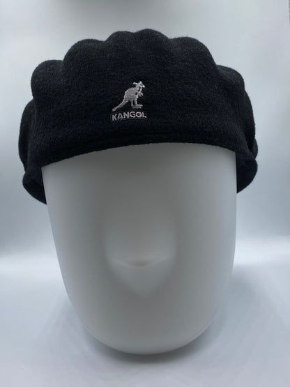 Vintage Black Kangol Wool 504 Earlap Flat Cap