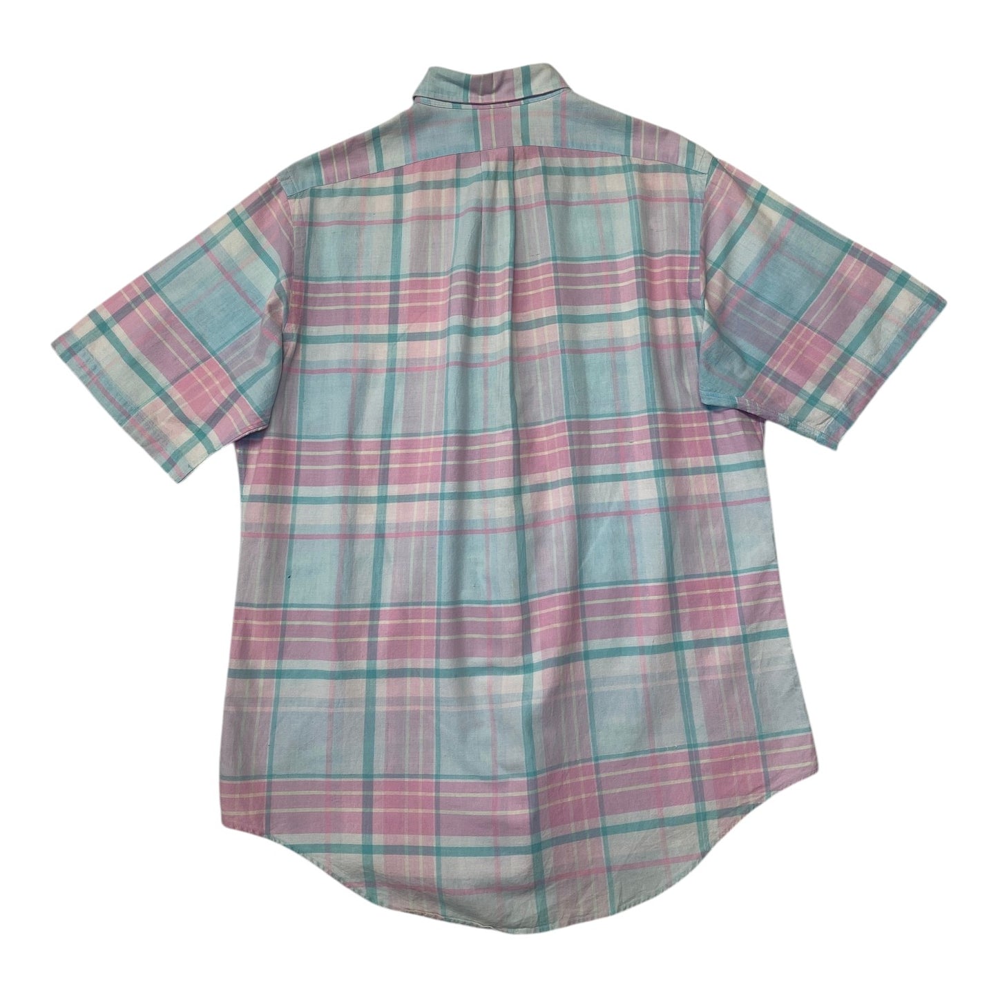 Ralph Lauren Hand Woven Pastel Madras Plaid Shirt