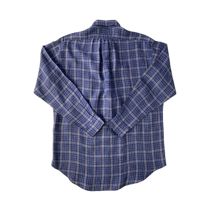 Ralph Lauren Blue Plaid Pattern Blake Shirt