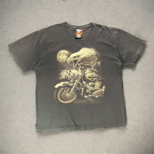Rock Eagle Live To Ride Black T-shirt
