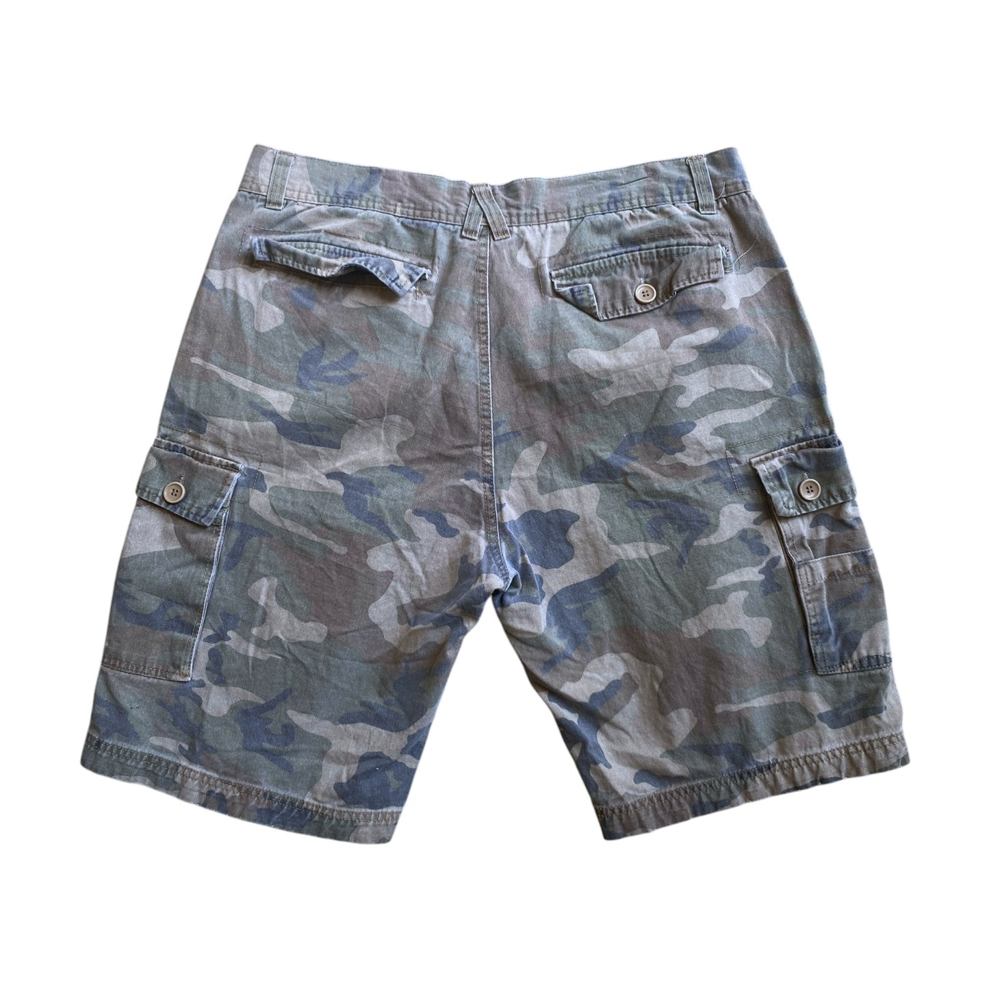 Red Snap Camo Shorts