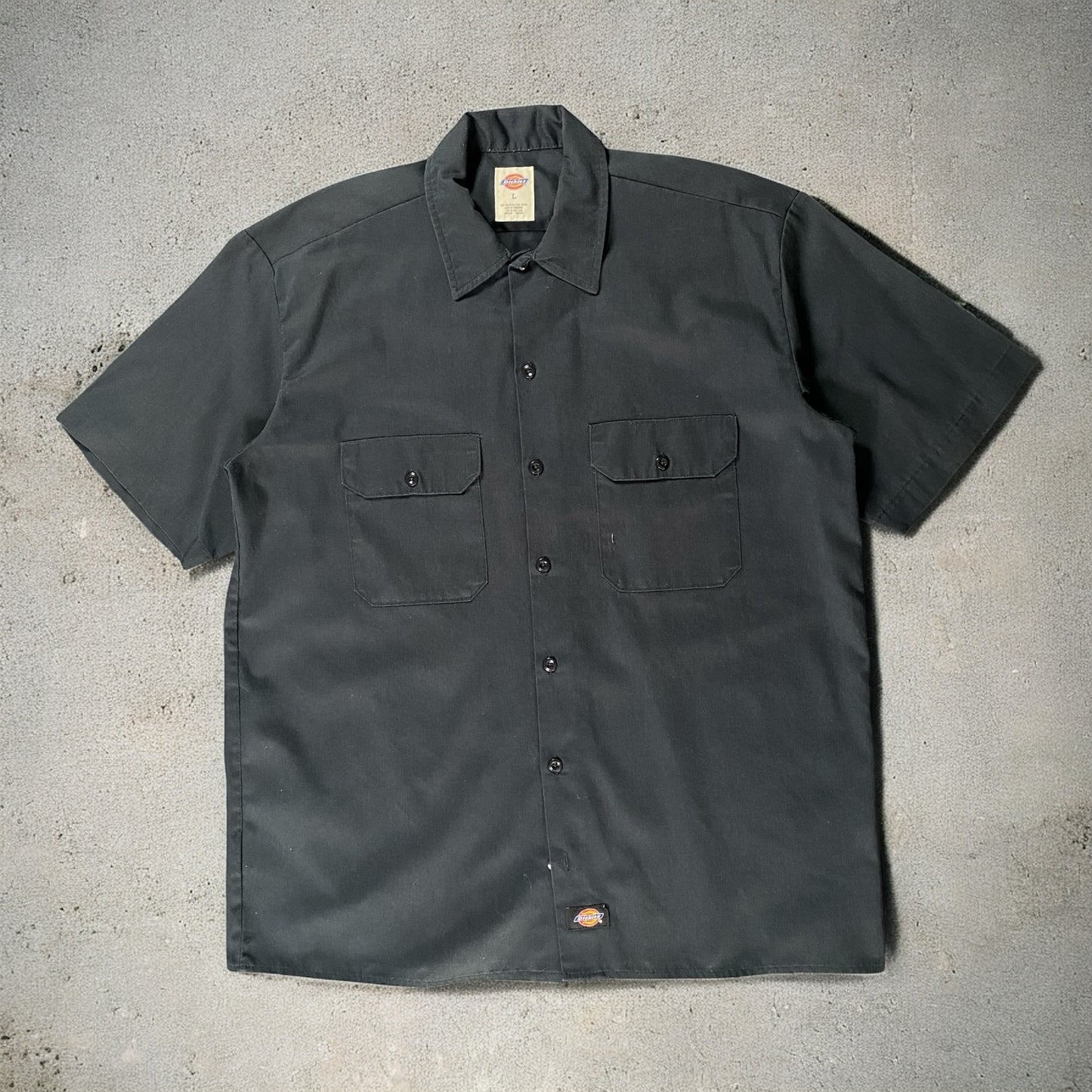 Dickies Black Button-Up Shirt – Classic Fit