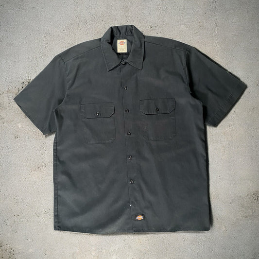 Dickies Black Button-Up Shirt – Classic Fit