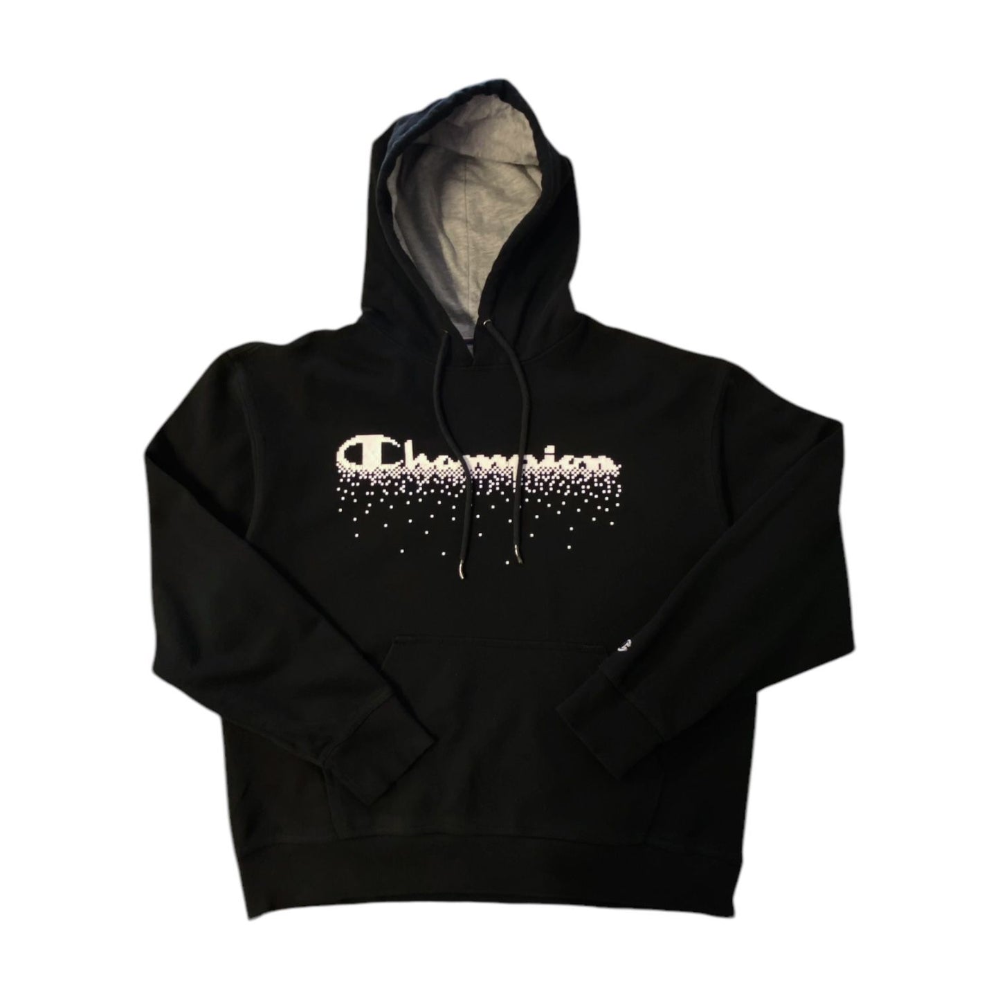 Champion 8-Bit Logo Black Hoodie