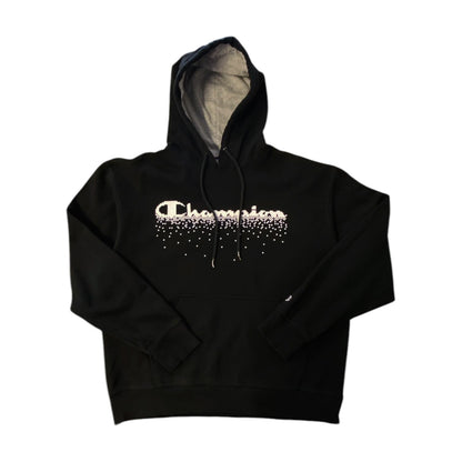 Champion 8-Bit Logo Black Hoodie