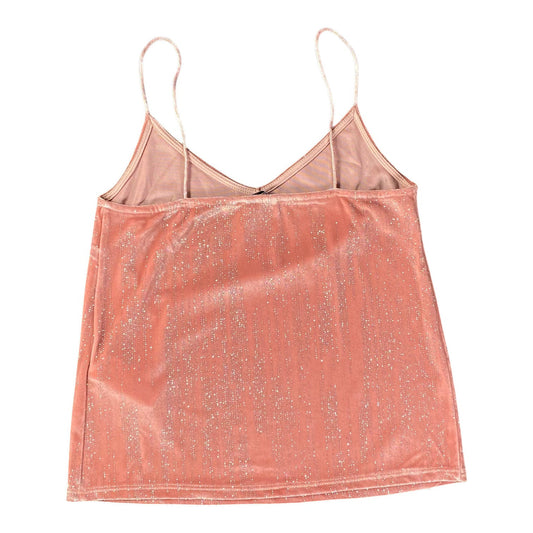 Tally Weijl Shimmer Metallic Pink Tank Top