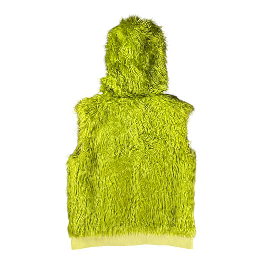 PRSVL Shaggy Faux Fur Green Vest