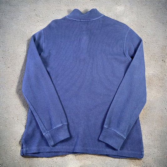 Polo Ralph Lauren Quarter-Zip Long Sleeve Navy Blue Sweater