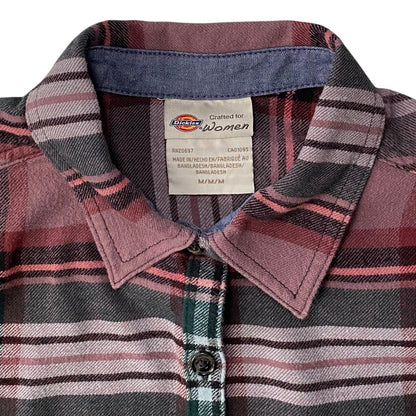 Dickies Women's Long Sleeve Plaid Flannel Shirt