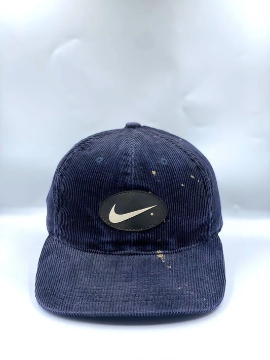 Nike Navy Blue Corduroy Cap