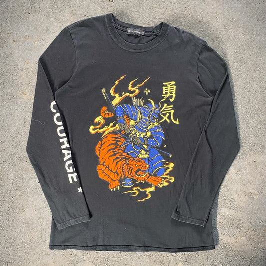 Pretty Little Thing Samurai Long sleeve Black T-shirt