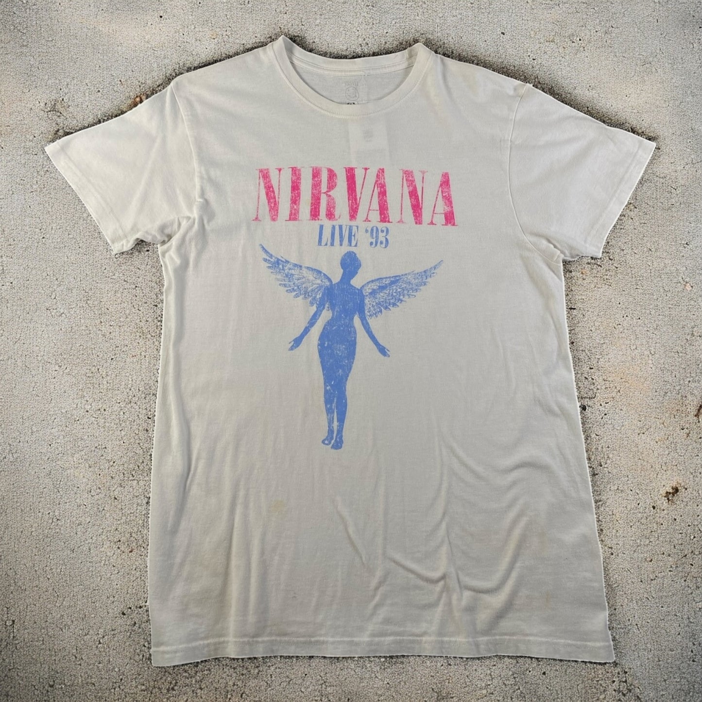 Nirvana "Live '93" Graphic White T-shirt