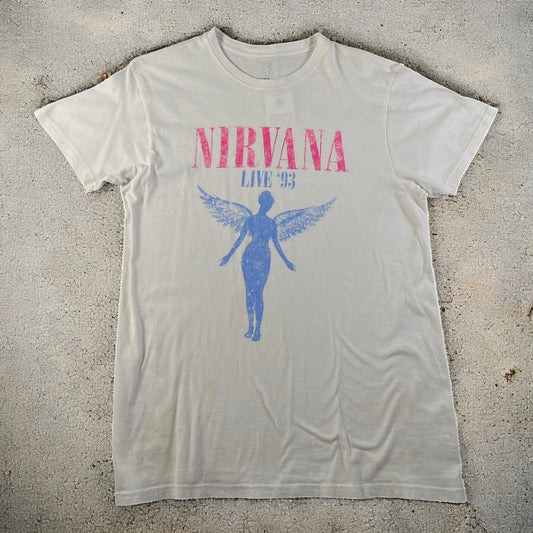 Nirvana "Live '93" Graphic White T-shirt