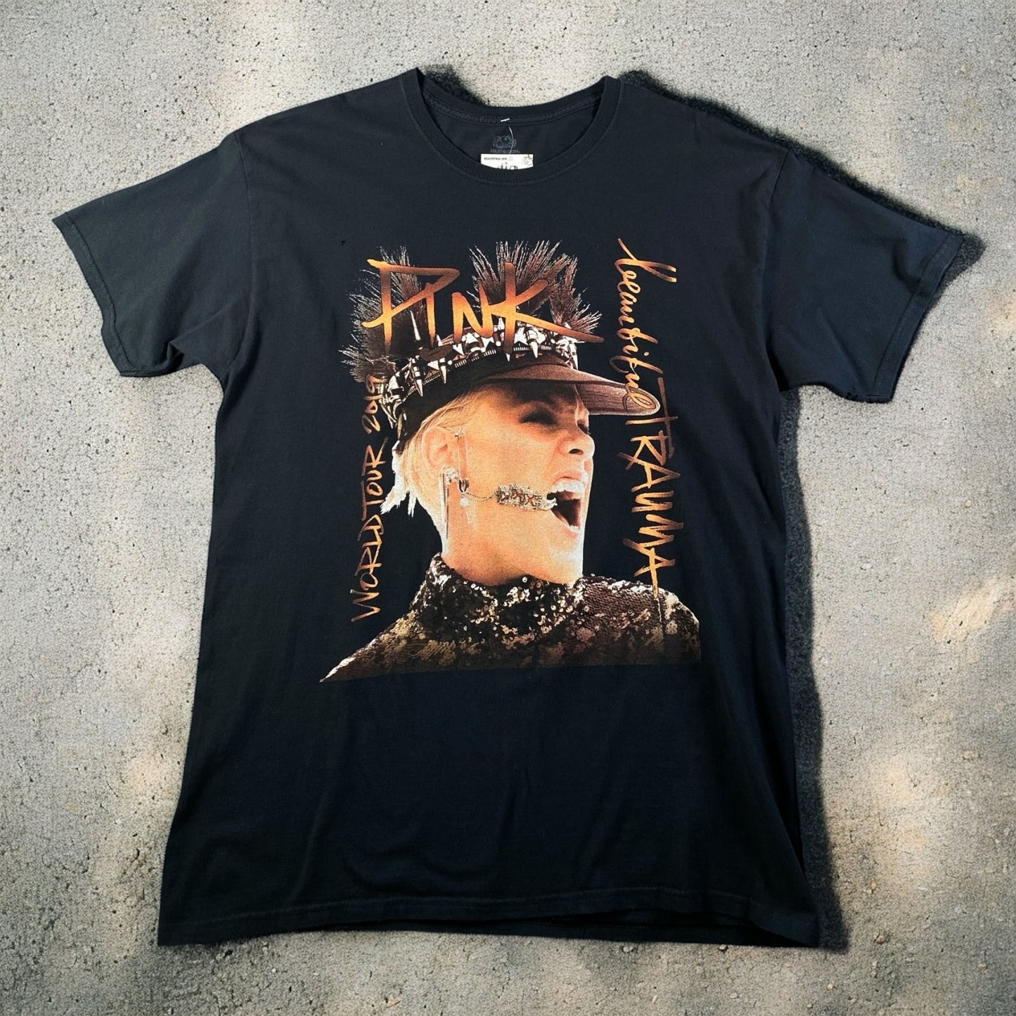P!nk Beautiful Trauma World Tour Black T-shirt