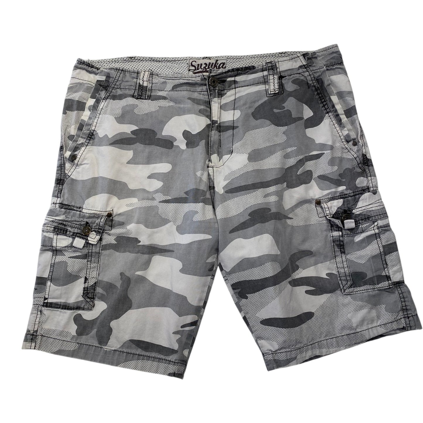 Suzuka Grey Camo Cargo Shorts