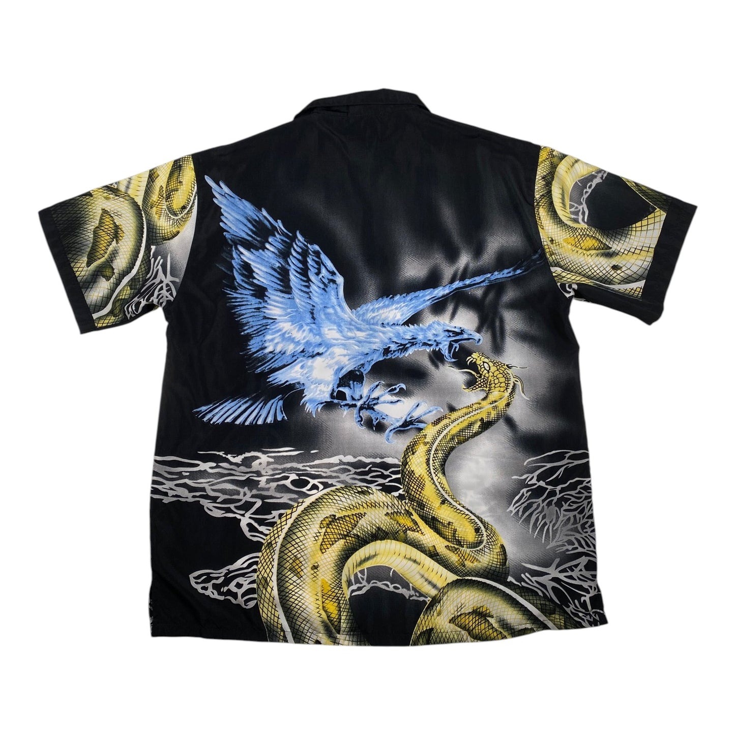 Y2K Brother Eagle vs Snake Button-Up Shirt